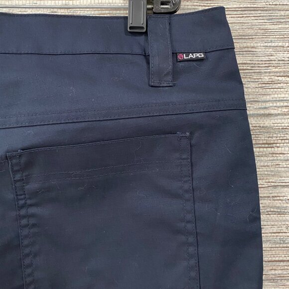 LAPG Mens Tactical Cargo Pants 18X Long Navy Blue Durable Ripstop Fabric - Picture 6 of 11